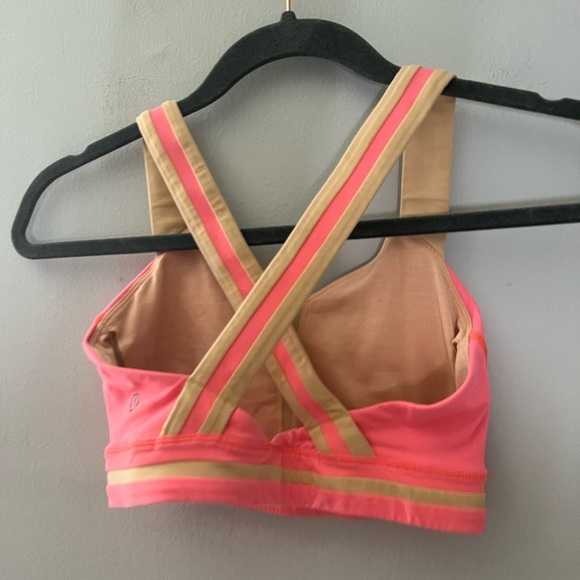 Lululemon Rack Pack Bra Very Light Flare / Peach Fuzz Size 4 - Picture 6 of 10
